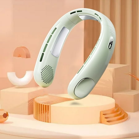 Personal Portable Fan -Portable Neck Fan - Cooling Wearable Fan Rechargeable Portable Ultra-long Life Portable Small Leafless Refrigeration Fan Mini Small Fan Hanging Neck for Travel Office Room 
Personal Portable Fan -Portable Neck Fan - Cooling Wearable Fan Rechargeable Portable Ultra-long Life Portable Small Leafless Refrigeration Fan Mini Small Fan Hanging Neck for Travel Office Room