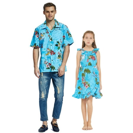 Matching Father Daughter Hawaiian Dance Shirt Wrap Ruffle Dress Christmas Santa in Hawaii
Matching Father Daughter Hawaiian Dance Shirt Wrap Ruffle Dress Christmas Santa in Hawaii