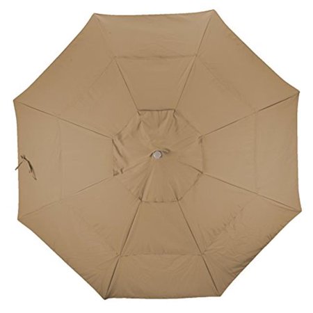 California Umbrella C118-5425-DWV 11 ft. Round Replacement Canopy Cover in Sunbrella Cocoa Olefin Umbrella