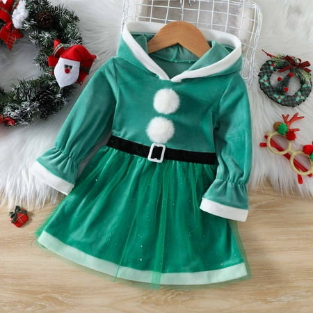 Tejiojio Kids Clothing Holiday Gift Christmas Autumn And Winter Girls Long Sleeve Patchwork Hooded Children s Dress Christmas Dress
Tejiojio Kids Clothing Holiday Gift Christmas Autumn And Winter Girls Long Sleeve Patchwork Hooded Children s Dress Christmas Dress