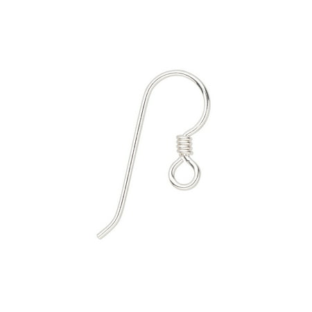 Ear wire TierraCast sterling silver 14.5mm fishhook with 2mm coil and open loop 20 gauge. Sold per pkg of 2 pairs.
Ear wire TierraCast sterling silver 14.5mm fishhook with 2mm coil and open loop 20 gauge. Sold per pkg of 2 pairs.