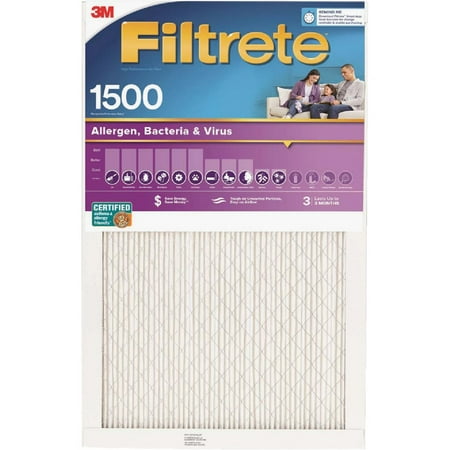 1PK 3M Filtrete 20 In. x 20 In. x 1 In. Ultra Allergen Healthy Living 1550 MPR Furnace Filter
1PK 3M Filtrete 20 In. x 20 In. x 1 In. Ultra Allergen Healthy Living 1550 MPR Furnace Filter