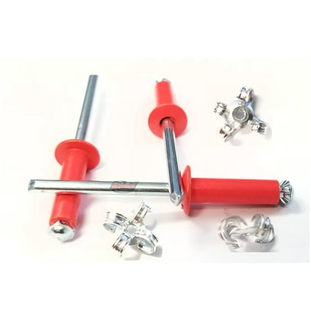 Fluorescent Red 3/16 Pop Rivets Aluminum Small Head Exploding Banana Peel Back Fasteners .125 - .560 Grip Range
Fluorescent Red 3/16 Pop Rivets Aluminum Small Head Exploding Banana Peel Back Fasteners .125 - .560 Grip Range