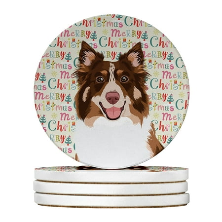 Australian Shepherd Red Tricolor #2 Christmas Large Sandstone Coasters Pack of 4 4 in x 4 in
Australian Shepherd Red Tricolor #2 Christmas Large Sandstone Coasters Pack of 4 4 in x 4 in