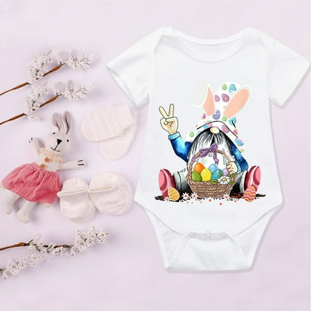 Easter Decor Baby Girls Boys Easter Bunny Bodysuit Romper Casual Clothes Easter Gifts White 90
Easter Decor Baby Girls Boys Easter Bunny Bodysuit Romper Casual Clothes Easter Gifts White 90