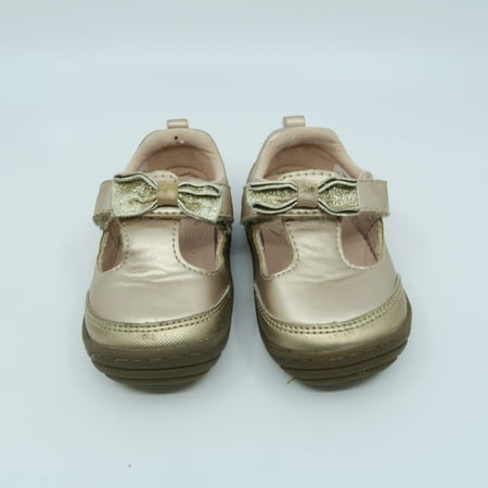 Pre-owned Beauties Girls Gold Shoes size: *6-12 Months