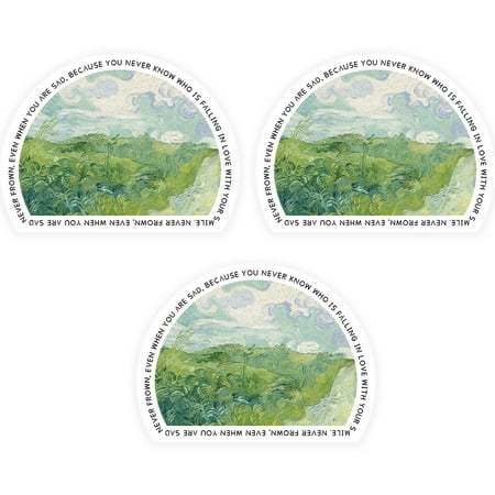 Yajoied 3 pieces of oil painting placemats Household easy-to-care insulation mats Hotel table mats Semi-circular insulation coasters
Yajoied 3 pieces of oil painting placemats Household easy-to-care insulation mats Hotel table mats Semi-circular insulation coasters