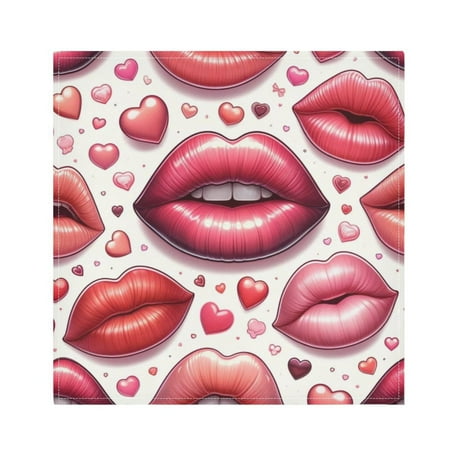JSTEL Red Lips Heart Cloth Napkins Set of 4 20x20 Inch Washable and Reusable Napkin for Decoupage Dinner Party Everyday Use
JSTEL Red Lips Heart Cloth Napkins Set of 4 20x20 Inch Washable and Reusable Napkin for Decoupage Dinner Party Everyday Use