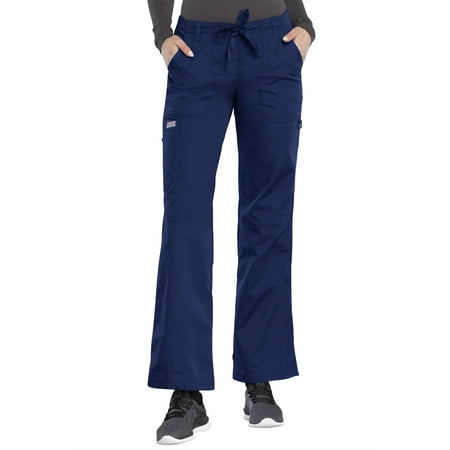 Cherokee Workwear Women s Scrubs Pant Low Rise Drawstring Cargo 4020