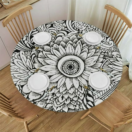 Tllo0ord Table Cloth Round Tablecloth Monochorme Pattern Waterproof Wipe Clean Polyester Table Cloths Fits up Tables 38-42
Tllo0ord Table Cloth Round Tablecloth Monochorme Pattern Waterproof Wipe Clean Polyester Table Cloths Fits up Tables 38-42