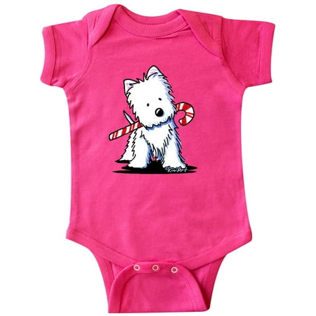 Inktastic Candycane Cutie Westie Gift Baby Boy or Baby Girl Bodysuit