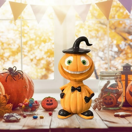 PWPSG Halloween Decoration Exquisite Halloween Pumpkin Man Statue - Resin Desktop & Garden Decoration Ornament Yellow
PWPSG Halloween Decoration Exquisite Halloween Pumpkin Man Statue - Resin Desktop & Garden Decoration Ornament Yellow