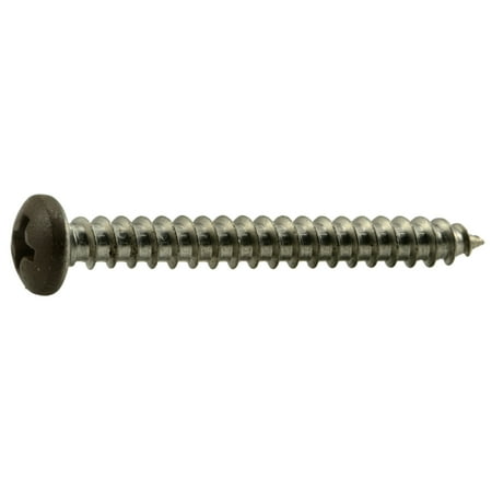 #8 x 1-1/2 Brown Painted 18-8 Stainless Steel Phillips Pan Head Sheet Metal Screws SMSPSS-590
#8 x 1-1/2 Brown Painted 18-8 Stainless Steel Phillips Pan Head Sheet Metal Screws SMSPSS-590