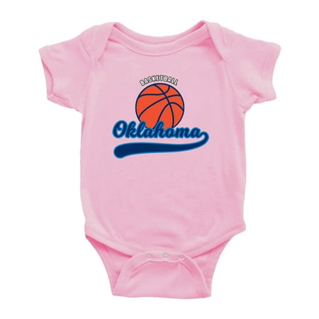 Cute Oklahoma Baby Outfits Basketball Fan Sports Baby Clothes (Pink 0-3 Monthes)
Cute Oklahoma Baby Outfits Basketball Fan Sports Baby Clothes (Pink 0-3 Monthes)