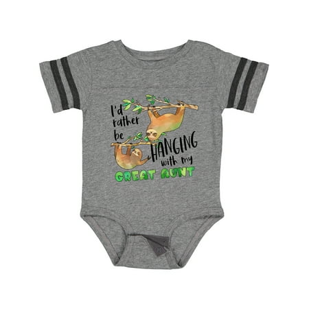 Inktastic Id Rather Be Hanging with My Great Aunt- Cute Sloths Gift Baby Boy or Baby Girl Bodysuit
Inktastic Id Rather Be Hanging with My Great Aunt- Cute Sloths Gift Baby Boy or Baby Girl Bodysuit