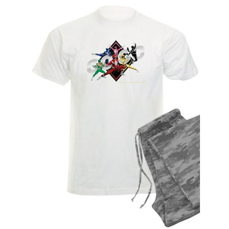 CafePress - Mighty Morphin Power Rangers Go Go - Men s Light Pajamas