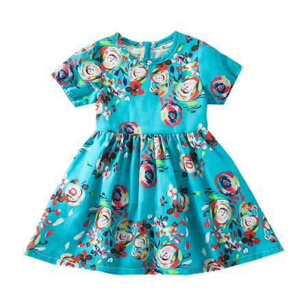 Rovga Toddler Girls Short Sleeve Dresses Kids Floral Prints Princess Dress Clothes Soft Beautiful Dress
Rovga Toddler Girls Short Sleeve Dresses Kids Floral Prints Princess Dress Clothes Soft Beautiful Dress