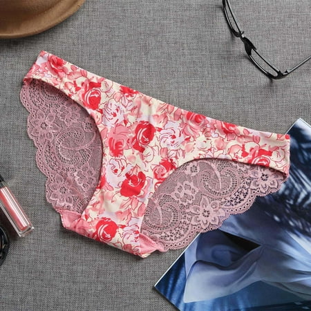 Cotton Thongs For Women Sexy Lace Women’s Underwear Breathable No Show T Back Tanga Panties