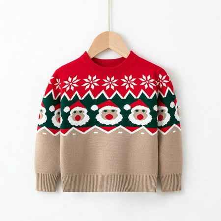 RPVATI Children s Bays Girl Boy Long Sleeve Sweater Knitting Crewneck Sweaters Christmas Tops 2-7Y
RPVATI Children s Bays Girl Boy Long Sleeve Sweater Knitting Crewneck Sweaters Christmas Tops 2-7Y