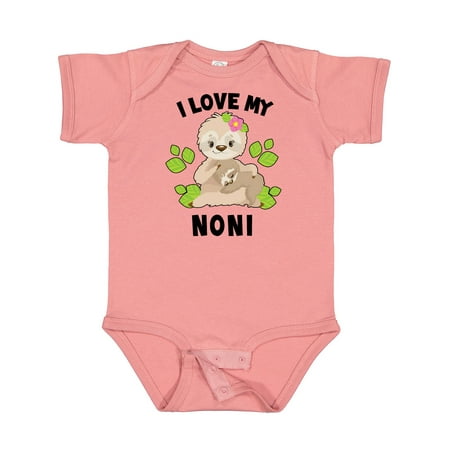 Inktastic Cute Sloth I Love My Noni with Green Leaves Gift Baby Boy or Baby Girl Bodysuit
Inktastic Cute Sloth I Love My Noni with Green Leaves Gift Baby Boy or Baby Girl Bodysuit