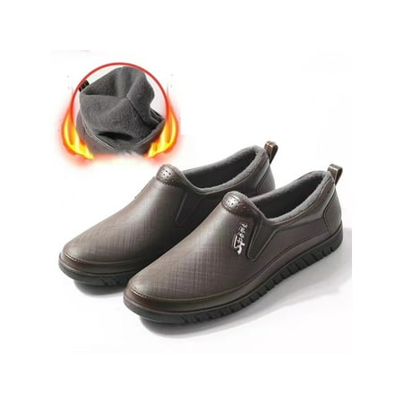 SIMANLAN Men Oil Proof Kitchen Work Shoes Lightweight Non-Slip Garden Comfort Round Toe Loafers Brown Plush Lining 9.5
SIMANLAN Men Oil Proof Kitchen Work Shoes Lightweight Non-Slip Garden Comfort Round Toe Loafers Brown Plush Lining 9.5