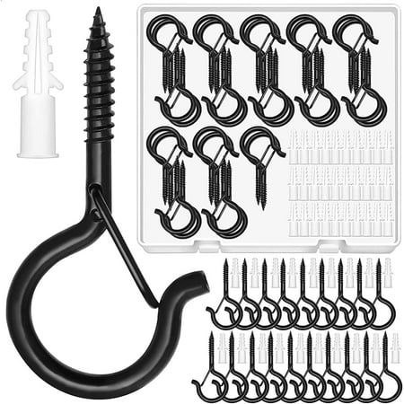 30 Pack Screw Hooks for Outdoor String Lights Outdoor Hooks for Light Eye Hooks Screw in Cup Hooks Ceiling Hooks with Safety Buckles Q-Hanger Hooks for Plants Christmas Light
30 Pack Screw Hooks for Outdoor String Lights Outdoor Hooks for Light Eye Hooks Screw in Cup Hooks Ceiling Hooks with Safety Buckles Q-Hanger Hooks for Plants Christmas Light