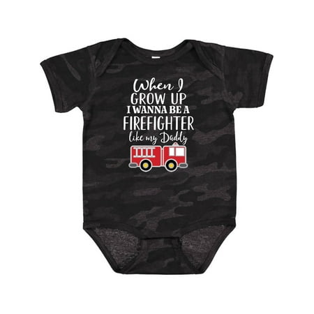 Inktastic Future Firefighter Like Daddy Gift Baby Boy Bodysuit