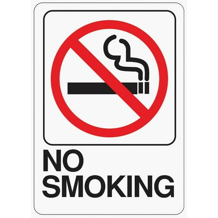 Hy-Ko Deco Series Heavy-Duty Plastic Sign No Smoking D-20 D-20 244562