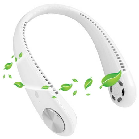 White Neck Fans Hands Free Bladeless Personal Fan 2000mAh USB Rechargeable Battery Wearable Personal Fan with 3 Adjustable Wind Speeds for Home Office Outdoor Sports
White Neck Fans Hands Free Bladeless Personal Fan 2000mAh USB Rechargeable Battery Wearable Personal Fan with 3 Adjustable Wind Speeds for Home Office Outdoor Sports