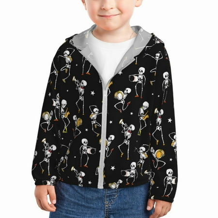 Gaeub Playing Music Skeletons Print Athletic Sun Protection Hoodie for Kids Long Sleeve Outdoor UV Shirt Running Fishing Top for Boys Girls-18 Months
Gaeub Playing Music Skeletons Print Athletic Sun Protection Hoodie for Kids Long Sleeve Outdoor UV Shirt Running Fishing Top for Boys Girls-18 Months