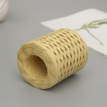 

Environmentally Friendly Used For Weaving Hats Lafite Baking Packaging Manual Braided Rope Packaging Tape Decorative Rope CHAMPAGNE