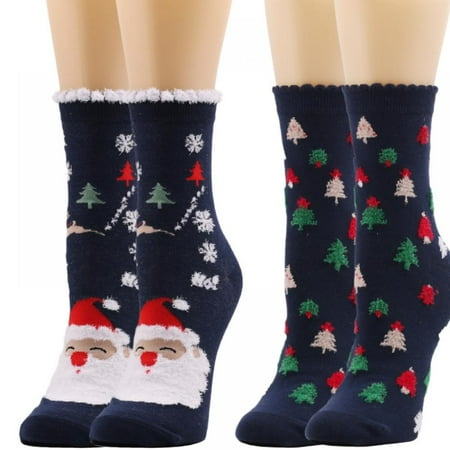 Xmarks 2 Pairs Womens Christmas Socks Novelty Holiday Socks Fun Colorful Festive Crew Slipper Socks
Xmarks 2 Pairs Womens Christmas Socks Novelty Holiday Socks Fun Colorful Festive Crew Slipper Socks