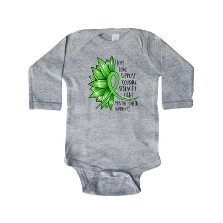 Inktastic Mental Health Awareness Green Sunflower Ribbon Gift Baby Boy or Baby Girl Long Sleeve Bodysuit
Inktastic Mental Health Awareness Green Sunflower Ribbon Gift Baby Boy or Baby Girl Long Sleeve Bodysuit