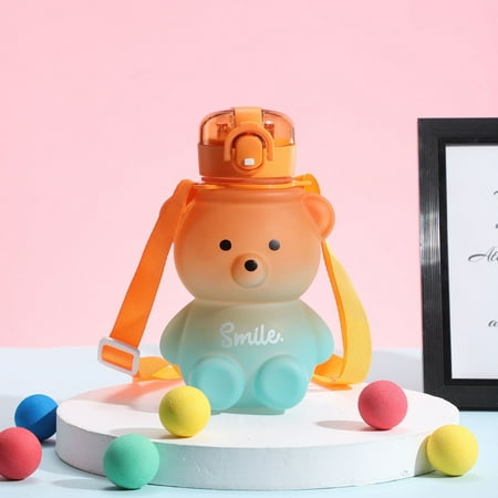 VIST FOX Plastic Cup Drink Water Bear Shape Fashion Gradient Color Bear Water Cup
VIST FOX Plastic Cup Drink Water Bear Shape Fashion Gradient Color Bear Water Cup