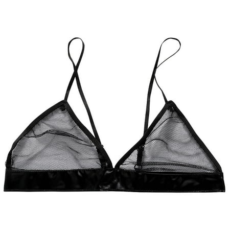 YEUHTLL Women Sexy Mesh Hollow Out Bustier Bralette Adjustable Spaghetti Strap Bra
YEUHTLL Women Sexy Mesh Hollow Out Bustier Bralette Adjustable Spaghetti Strap Bra