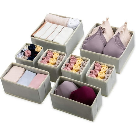8 Pack Drawer Organizers for Clothing Dresser Drawer Organizer Clothes Fabric Foldable Dividers Cabinet Closet Organizers and Storage Boxes for Clothes Underwear Bras Lingerie Socks
8 Pack Drawer Organizers for Clothing Dresser Drawer Organizer Clothes Fabric Foldable Dividers Cabinet Closet Organizers and Storage Boxes for Clothes Underwear Bras Lingerie Socks