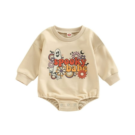 Sunisery Kids Baby Girls Boys Halloween Romper Ghost Print Crew Neck Long Sleeve Sweatshirt Jumpsuit Clothes
Sunisery Kids Baby Girls Boys Halloween Romper Ghost Print Crew Neck Long Sleeve Sweatshirt Jumpsuit Clothes