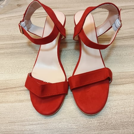 Women s Wedge Heel Buckle Sandals Solid Color Open Toe Non-slip Ankle Strap Shoes Comfortable Walking Shoes Wedge Casual Shoes
Women s Wedge Heel Buckle Sandals Solid Color Open Toe Non-slip Ankle Strap Shoes Comfortable Walking Shoes Wedge Casual Shoes