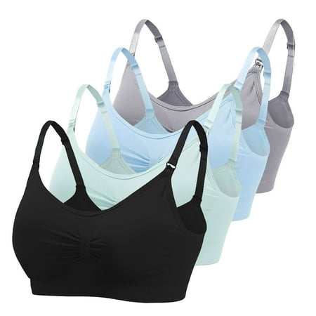 Zerlibeaful Women Full Coverage Nursing Bras Multicolor Nursing Bras 4Pcs Maternity Bras Breastfeeding and Sleeping for Women
Zerlibeaful Women Full Coverage Nursing Bras Multicolor Nursing Bras 4Pcs Maternity Bras Breastfeeding and Sleeping for Women