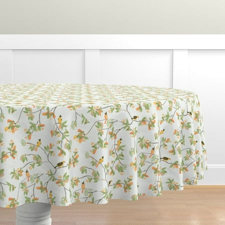 Cotton Sateen Tablecloth 90 Round - Bird Watercolor Floral Japanese Inspired White Birds Branches Botanical Green Print Custom Table Linens by Spoonflower
Cotton Sateen Tablecloth 90 Round - Bird Watercolor Floral Japanese Inspired White Birds Branches Botanical Green Print Custom Table Linens by Spoonflower