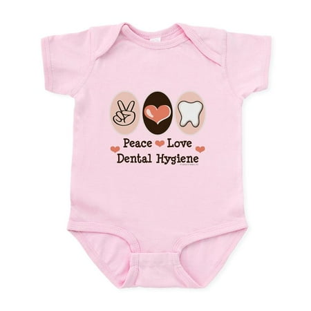 CafePress - Peace Love Dental Hygiene Infant Bodysuit - Baby Light Bodysuit Size Newborn - 24 Months
CafePress - Peace Love Dental Hygiene Infant Bodysuit - Baby Light Bodysuit Size Newborn - 24 Months