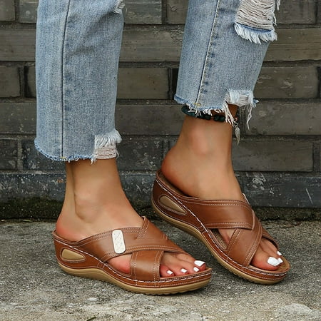 Slippers Clearance Fashion Women S Casual Slippers Peep Toe Platform Soft Walking Shoe With Arch Support
Slippers Clearance Fashion Women S Casual Slippers Peep Toe Platform Soft Walking Shoe With Arch Support