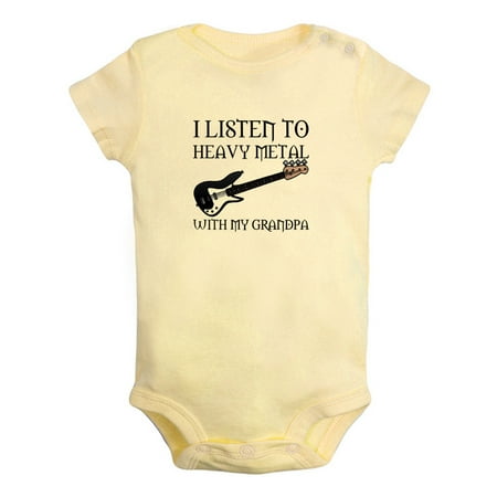 I Listen To Heavy Metal With My Grandpa Funny Rompers For Babies Newborn Baby Unisex Bodysuits Infant Jumpsuits Toddler 0-24 Months Kids One-Piece Oufits
I Listen To Heavy Metal With My Grandpa Funny Rompers For Babies Newborn Baby Unisex Bodysuits Infant Jumpsuits Toddler 0-24 Months Kids One-Piece Oufits