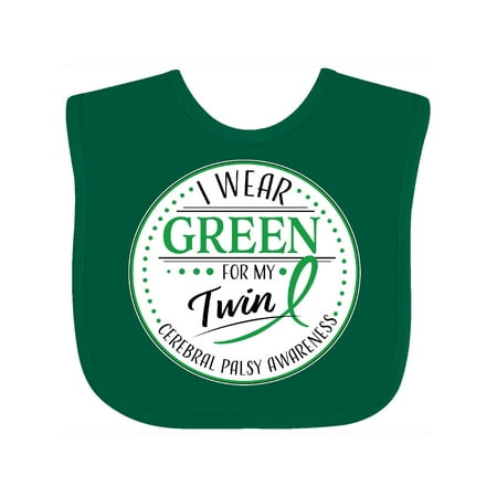Inktastic I Wear Green for my Twin- Cerebral Palsy awareness Gift Baby Boy or Baby Girl Bib
Inktastic I Wear Green for my Twin- Cerebral Palsy awareness Gift Baby Boy or Baby Girl Bib