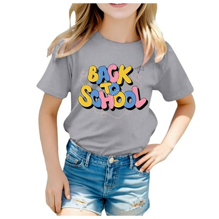 KDFJPTH Kids School Season Back To School Season Printed Casual Short Sleeve T Shirt Toddler Tops
KDFJPTH Kids School Season Back To School Season Printed Casual Short Sleeve T Shirt Toddler Tops
