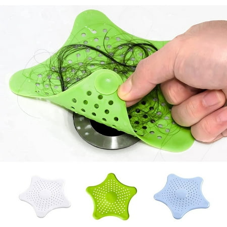 3 Pcs Silicone Drain Hair Catcher Kitchen Sink Strainer - Bathroom Shower Sink Stopper - Drain Cover Hair Trap Filter for Kitchen Bathroom Tub
3 Pcs Silicone Drain Hair Catcher Kitchen Sink Strainer - Bathroom Shower Sink Stopper - Drain Cover Hair Trap Filter for Kitchen Bathroom Tub