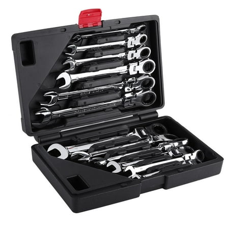 Zerone Double Ratchet Spanner 12pcs/Set Multifunction Metric Flexible Spanner Wrench Polished Tool 8-19mm Ratchet Spanner Double Ratchet Spanner
Zerone Double Ratchet Spanner 12pcs/Set Multifunction Metric Flexible Spanner Wrench Polished Tool 8-19mm Ratchet Spanner Double Ratchet Spanner