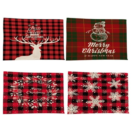 Christmas Place Mats | Christmas Holiday Placemats | Buffalo Plaid Cotton & Burlap Place Mat Christmas Table Place Mats for Christmas Dinner Table
Christmas Place Mats | Christmas Holiday Placemats | Buffalo Plaid Cotton & Burlap Place Mat Christmas Table Place Mats for Christmas Dinner Table