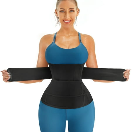 Eleady Women Neoprene Waist Trainer Sauna Sweat Workout Corset Waist Cincher Belt Tummy Control Slim Belly Band Plus Size (Black Large)
Eleady Women Neoprene Waist Trainer Sauna Sweat Workout Corset Waist Cincher Belt Tummy Control Slim Belly Band Plus Size (Black Large)
