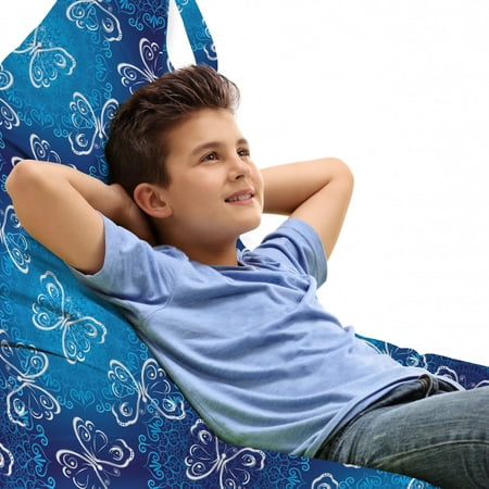 Butterfly Lounger Chair Bag Spring Animal Floral Blossoms Abstract Motif Dark Tones High Capacity Storage with Handle Container Lounger Size Dark Sky Blue Sea Blue by Ambesonne
Butterfly Lounger Chair Bag Spring Animal Floral Blossoms Abstract Motif Dark Tones High Capacity Storage with Handle Container Lounger Size Dark Sky Blue Sea Blue by Ambesonne